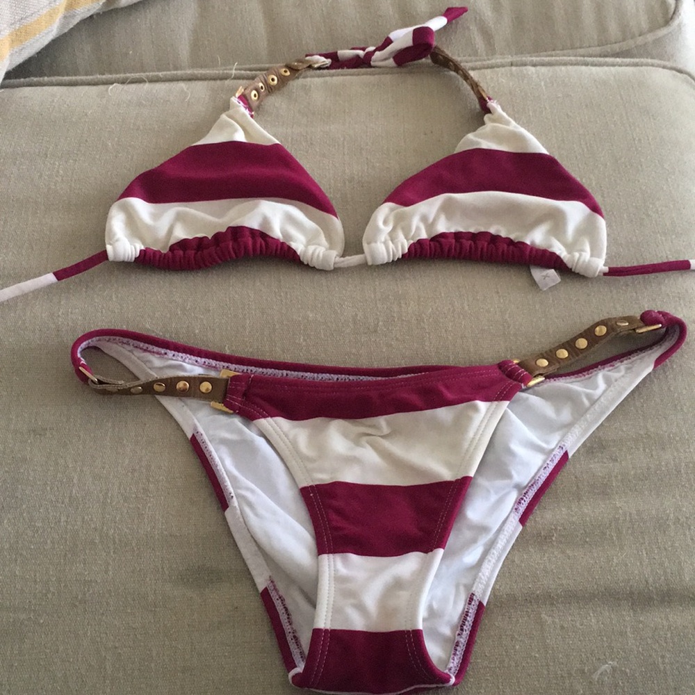 Vix striped swimsuit size medium